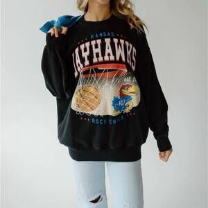 NEW GAMEDAY SOCIAL kans malone crew sweatshirt in black